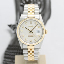 Lade das Bild in den Galerie-Viewer, Rolex Datejust Stahl/Gold Ref : 16233 mit Rolex Box von 1997
