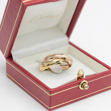 Lade das Bild in den Galerie-Viewer, Les must de Cartier Trinity Tricolour 18KT Gold mit Cartier Box in Gr. 51

