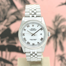 Lade das Bild in den Galerie-Viewer, Rolex Datejust Stahl/Weißgold Ref : 16234
