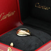 Lade das Bild in den Galerie-Viewer, Les must de Cartier Trinity Tricolour 18KT Gold mit Cartier Box in Gr. 53
