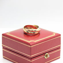Lade das Bild in den Galerie-Viewer, Les must de Cartier Trinity Tricolour 18KT Gold mit Cartier Box in Gr. 51
