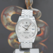 Lade das Bild in den Galerie-Viewer, Rolex Datejust Medium Stahl/Weißgold Ref : 178274 mit Rolex Box &amp; Papiere
