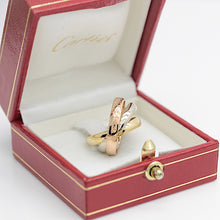 Lade das Bild in den Galerie-Viewer, Cartier Trinity Tricolour 18KT Gold mit Cartier Box in Gr. 50
