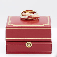 Lade das Bild in den Galerie-Viewer, Les must de Cartier Trinity Tricolour 18KT Gold mit Cartier Box in Gr. 52
