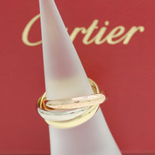 Lade das Bild in den Galerie-Viewer, Les must de Cartier Trinity Tricolour 18KT Gold mit Cartier Box in Gr. 55
