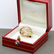 Lade das Bild in den Galerie-Viewer, Les must de Cartier Trinity Tricolour 18KT Gold mit Cartier Box in Gr. 50
