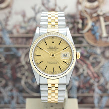 Lade das Bild in den Galerie-Viewer, Rolex Datejust Stahl/Gold Automatik Ref:16233 mit Rolex Box &amp; Papiere von 1996
