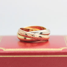 Lade das Bild in den Galerie-Viewer, Les must de Cartier Trinity Tricolour 18KT Gold mit Cartier Box in Gr. 52
