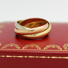 Lade das Bild in den Galerie-Viewer, Cartier Trinity Tricolour 18KT Gold mit Cartier Box in Gr. 55

