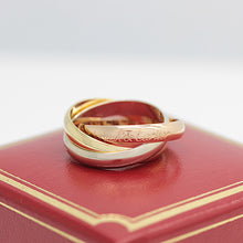 Lade das Bild in den Galerie-Viewer, Les must de Cartier Trinity Tricolour 18KT Gold mit Cartier Box in Gr. 51

