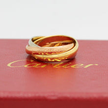 Lade das Bild in den Galerie-Viewer, Les must de Cartier Trinity Tricolour 18KT Gold mit Cartier Box in Gr. 52
