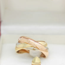 Lade das Bild in den Galerie-Viewer, Les must de Cartier Trinity Tricolour 18KT Gold mit Box &amp; Papiere in Gr. 51
