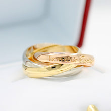 Lade das Bild in den Galerie-Viewer, Les must de Cartier Trinity Tricolour 18KT Gold mit Cartier Box in Gr. 53
