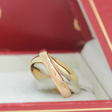 Lade das Bild in den Galerie-Viewer, Les must de Cartier Trinity Tricolour 18KT Gold mit Box &amp; Papiere in Gr. 51
