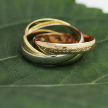Lade das Bild in den Galerie-Viewer, Les must de Cartier Trinity Tricolour 18KT Gold mit Cartier Box &amp; Papiere in Gr. 52
