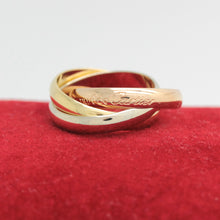 Lade das Bild in den Galerie-Viewer, Les must de Cartier Trinity Tricolour 18KT Gold mit Cartier Box in Gr. 51
