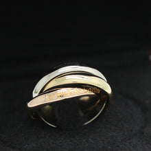 Lade das Bild in den Galerie-Viewer, Les must de Cartier Trinity Tricolour 18KT Gold mit Cartier Box in Gr. 51
