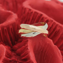 Lade das Bild in den Galerie-Viewer, Cartier Trinity Tricolour 18KT Gold mit Cartier Box in Gr. 55
