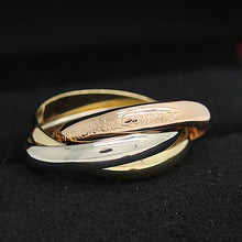 Lade das Bild in den Galerie-Viewer, Les must de Cartier Trinity Tricolour 18KT Gold mit Cartier Box in Gr. 52
