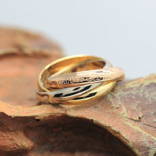 Lade das Bild in den Galerie-Viewer, Les must de Cartier Trinity Tricolour 18KT Gold mit Box &amp; Papiere in Gr. 53

