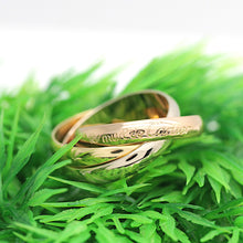 Lade das Bild in den Galerie-Viewer, Les must de Cartier Trinity Tricolour 18KT Gold mit Cartier Box in Gr. 53
