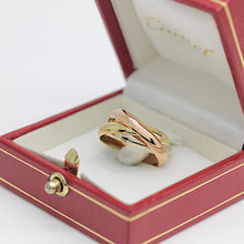 Lade das Bild in den Galerie-Viewer, Les must de Cartier Trinity Tricolour 18KT Gold mit Cartier Box in Gr. 51
