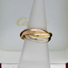 Lade das Bild in den Galerie-Viewer, Les must de Cartier Trinity Tricolour 18KT Gold mit Cartier Box in Gr. 55
