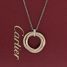 Lade das Bild in den Galerie-Viewer, Cartier Diamond Trinity Damenhalskette in 18KT Rosegold
