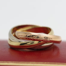 Lade das Bild in den Galerie-Viewer, Cartier Trinity Tricolour 18KT Gold mit Cartier Box in Gr. 55
