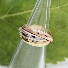 Lade das Bild in den Galerie-Viewer, Les must de Cartier Trinity Tricolour 18KT Gold mit Cartier Box in Gr. 51
