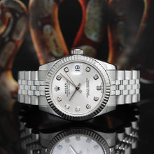Lade das Bild in den Galerie-Viewer, Rolex Datejust Medium Stahl/Weißgold Ref : 178274 mit Rolex Box &amp; Papiere
