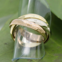Lade das Bild in den Galerie-Viewer, Les must de Cartier Trinity Tricolour 18KT Gold mit Cartier Box in Gr. 52
