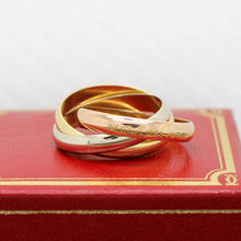 Lade das Bild in den Galerie-Viewer, Les must de Cartier Trinity Tricolour 18KT Gold mit Cartier Box in Gr. 55
