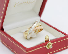 Lade das Bild in den Galerie-Viewer, Cartier Trinity Tricolour 18KT Gold mit Cartier Box in Gr. 55
