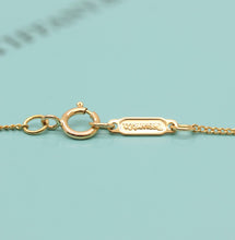 Lade das Bild in den Galerie-Viewer, Tiffany &amp; Co. "offenes Blatt " Halskette mit Diamant in 18KT Gold
