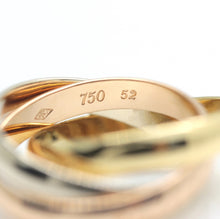 Lade das Bild in den Galerie-Viewer, Les must de Cartier Trinity Tricolour 18KT Gold mit Cartier Box in Gr. 52

