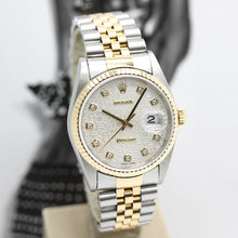 Lade das Bild in den Galerie-Viewer, Rolex Datejust Stahl/Gold Ref : 16233 mit Rolex Box von 1997

