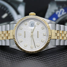 Lade das Bild in den Galerie-Viewer, Rolex Datejust Stahl/Gold Ref : 16233 mit Rolex Box von 1994
