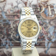 Lade das Bild in den Galerie-Viewer, Rolex Datejust Stahl/Gold Automatik Ref:16233 mit Rolex Box &amp; Papiere von 1996
