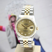 Lade das Bild in den Galerie-Viewer, Datejust Stahl/Gold Ref : 16233
