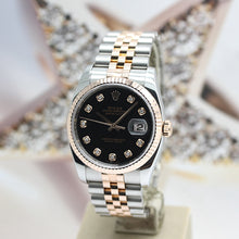 Lade das Bild in den Galerie-Viewer, Rolex Datejust Stahl/Rosegold Ref : 116231 mit Rolex Box &amp; Papiere von 2009
