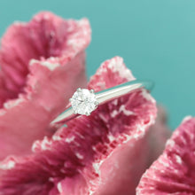 Lade das Bild in den Galerie-Viewer, Tiffany &amp; Co. Verlobungsring Platin 950-Gr.50 - Box &amp; Zertifikat 0.26 ct - VS1
