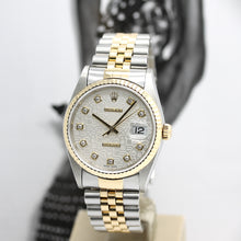 Lade das Bild in den Galerie-Viewer, Rolex Datejust Stahl/Gold Ref : 16233 mit Rolex Box von 1997
