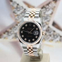 Lade das Bild in den Galerie-Viewer, Rolex Datejust Stahl/Rosegold Ref : 116231 mit Rolex Box &amp; Papiere von 2009
