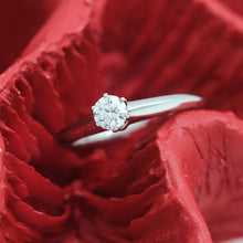 Lade das Bild in den Galerie-Viewer, Tiffany &amp; Co.Verlobungsring Platin 950 - Gr.49 - Box &amp; Zertifikat 0,26 ct - VS2
