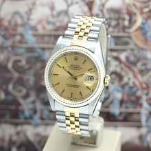 Lade das Bild in den Galerie-Viewer, Rolex Datejust Stahl/Gold Automatik Ref:16233 mit Rolex Box &amp; Papiere von 1996
