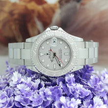 Lade das Bild in den Galerie-Viewer, Rolex Yachtmaster Medium Stahl/Platin Ref: 168622 mit Rolex Box &amp; Papiere
