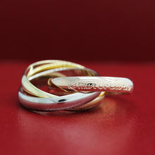 Lade das Bild in den Galerie-Viewer, Les must de Cartier Trinity Tricolour 18KT Gold mit Cartier Box in Gr. 51
