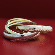 Lade das Bild in den Galerie-Viewer, Les must de Cartier Trinity Tricolour 18KT Gold mit Cartier Box in Gr. 51
