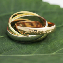 Lade das Bild in den Galerie-Viewer, Les must de Cartier Trinity Tricolour 18KT Gold mit Cartier Box &amp; Papiere in Gr. 52
